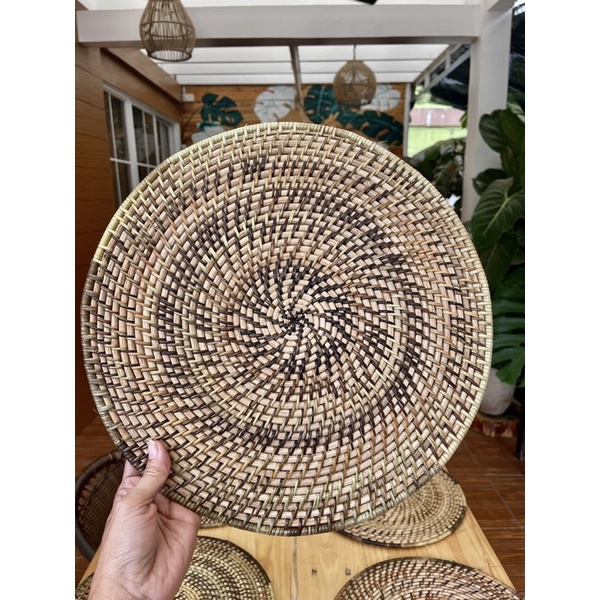 NITO Rattan round placemat no varnish 14” Shopee Philippines