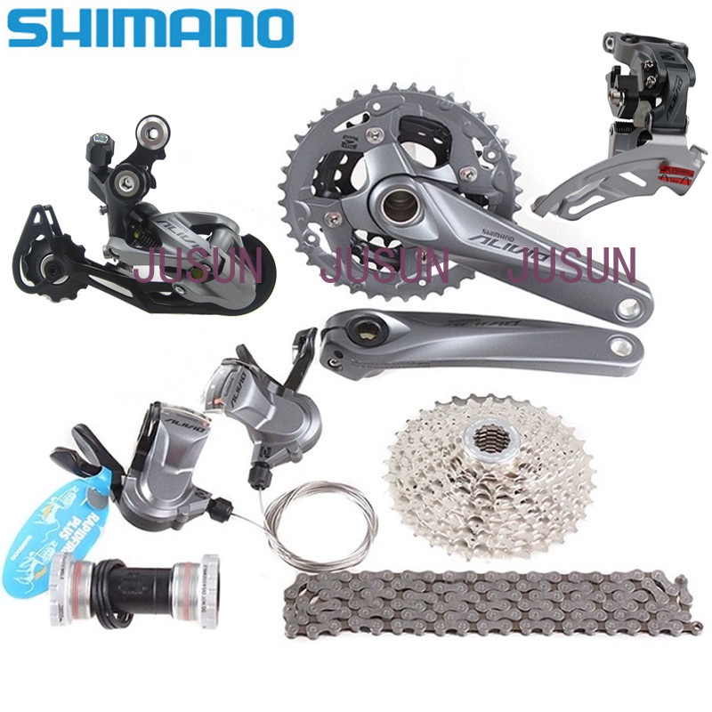 Shimano Alivio FC M4050 MTB Bike 3x9 Speed Hollowtech Crankset 40 30 22T SM BB52 170mm M4000 Shopee Philippines