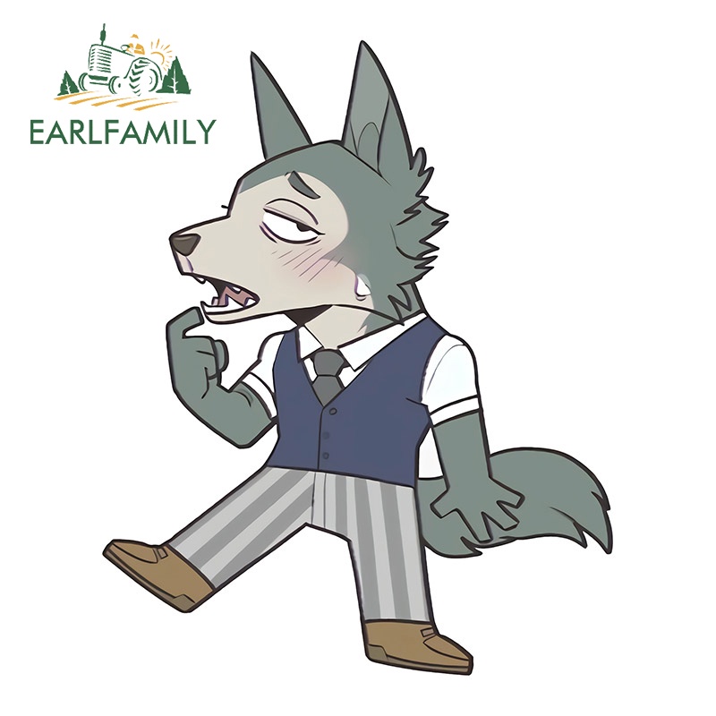 EARLFAMILY 13cm x 10.4cm BEASTARS Legoshi Car Stickers Occlusion Decal ...