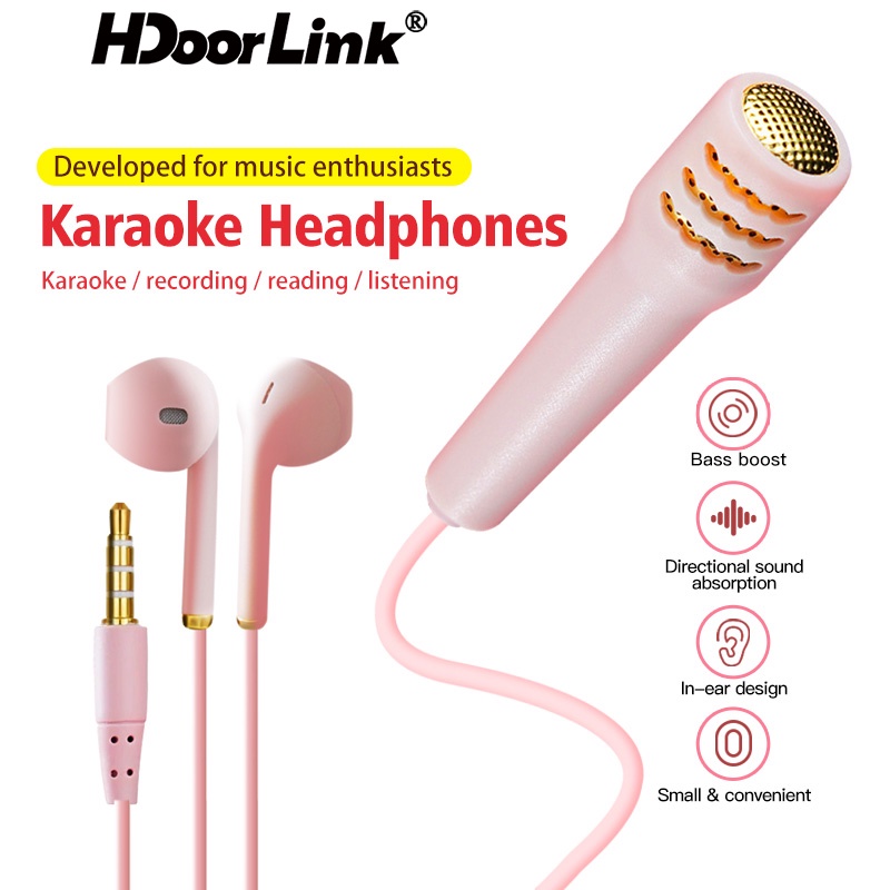 Karaoke mic with earphone sale