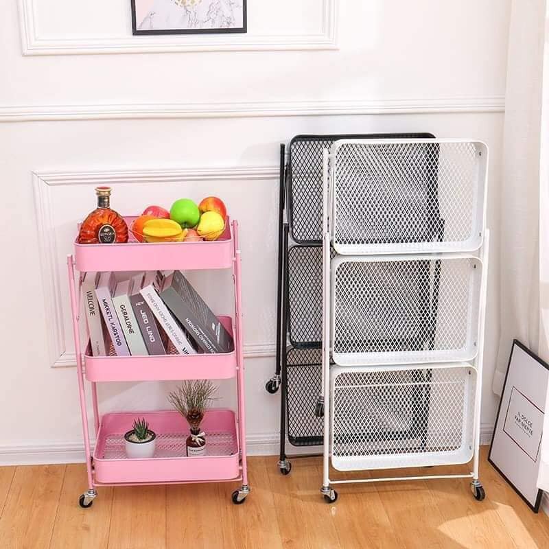 Removable Kitchen Rack Trolley Living Room Storage Rack 3Layer with