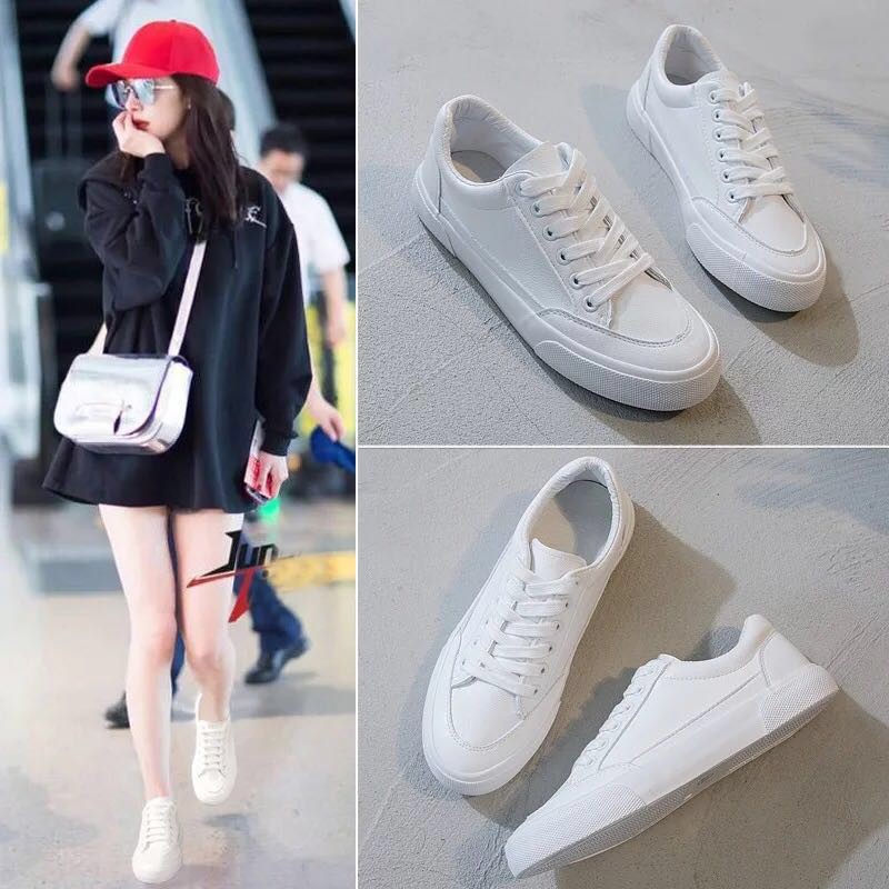 Korean style white shoes clearance