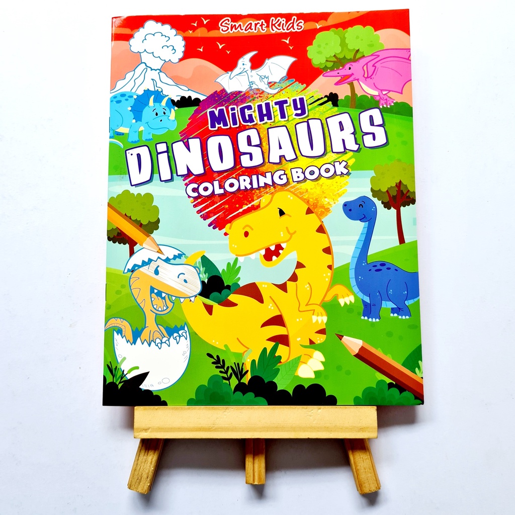 Smart kids Mighty Dinosaurs Coloring Book | Shopee Philippines