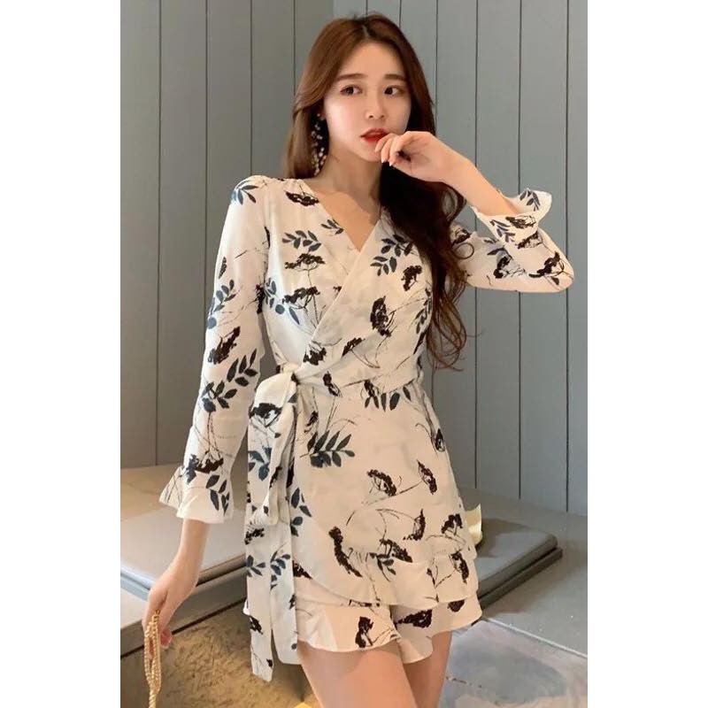 Korean wrap dress online