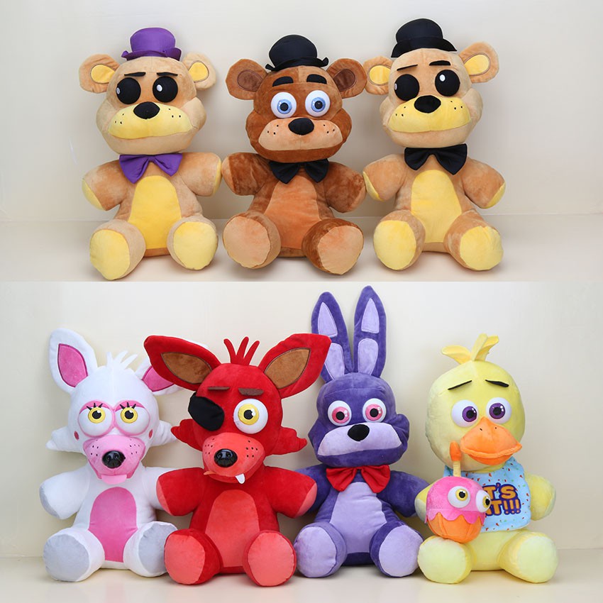 45CM Five Nights At Freddy's FNAF Freddy Fazbear Bear Bonnie Chica Foxy ...