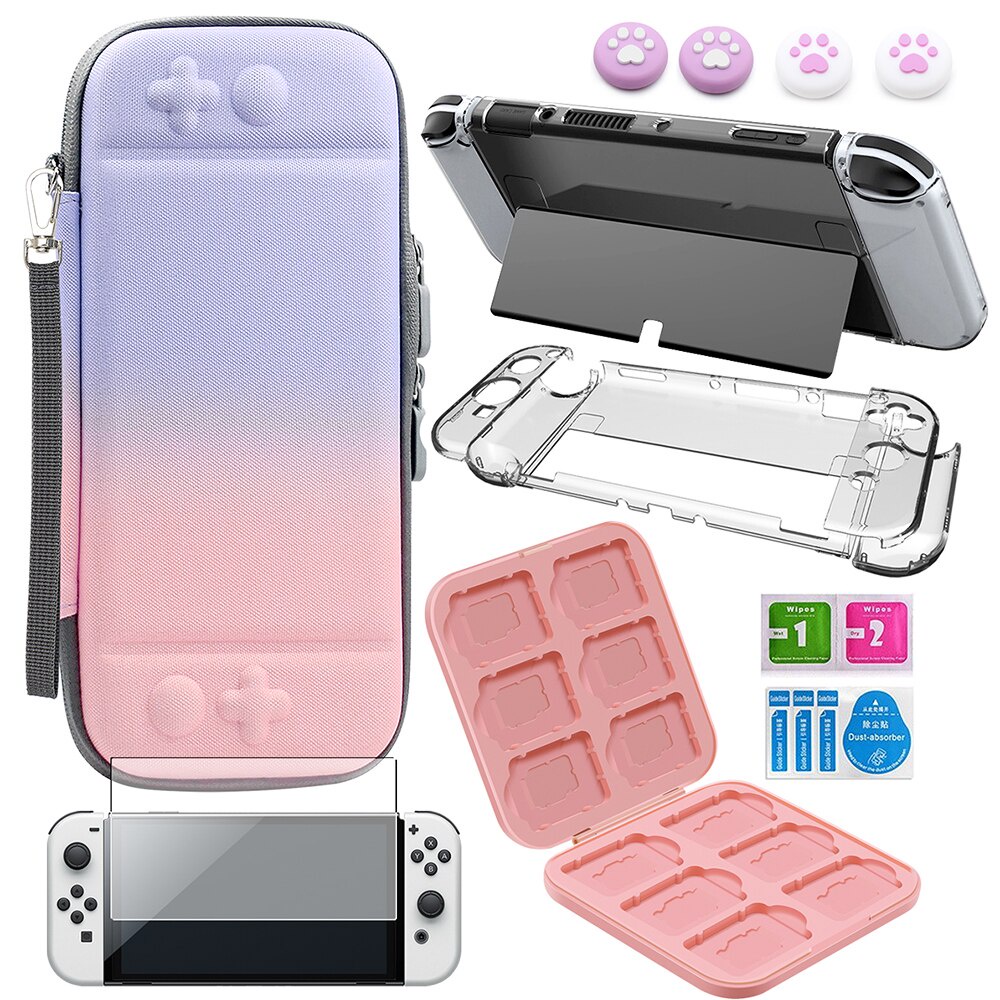 10 in 1 EVA Storage Carry Bag For Nintendo Switch OLED PC Hard Console ...