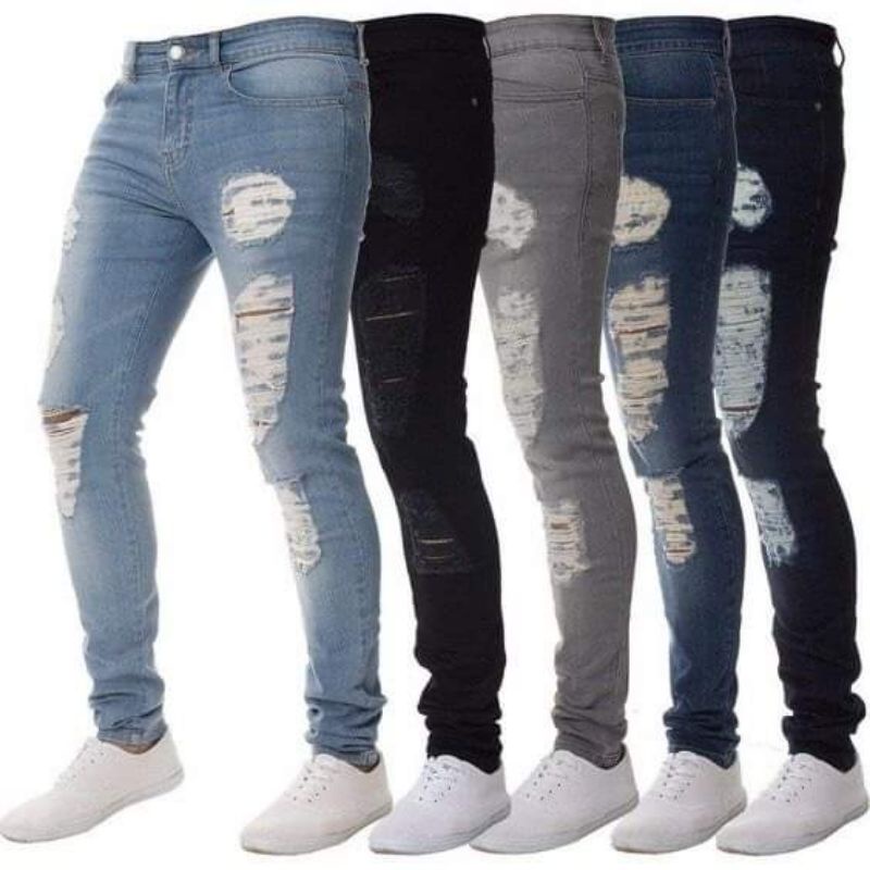 Lowest price High Quality New fashion Men Denim Jeans trousers Shopee Philippines