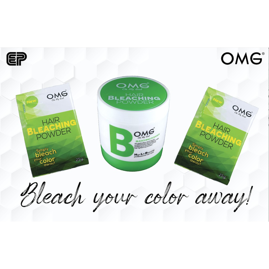 OMG Hair Bleaching Powder 25g Sachet | Shopee Philippines