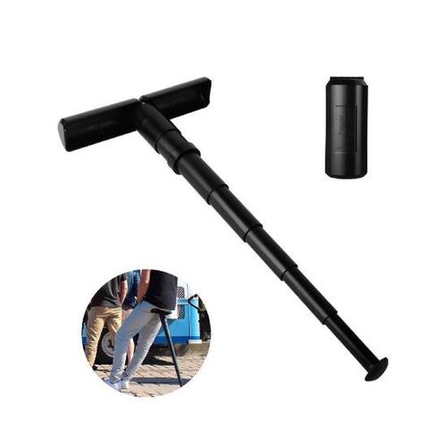 Portable Folding Seat Stick Cane Adjustable Height Telescopic Stool ...