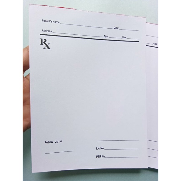 Prescription/Medical/Dental Cert Pad (100sheet) Shopee Philippines