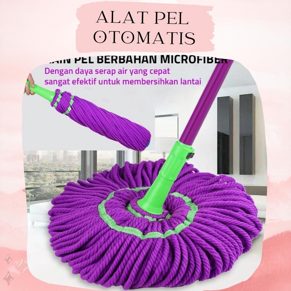 Automatic Rotating Floor Mop Magic Twist Mop 360 Degree Rotating Floor