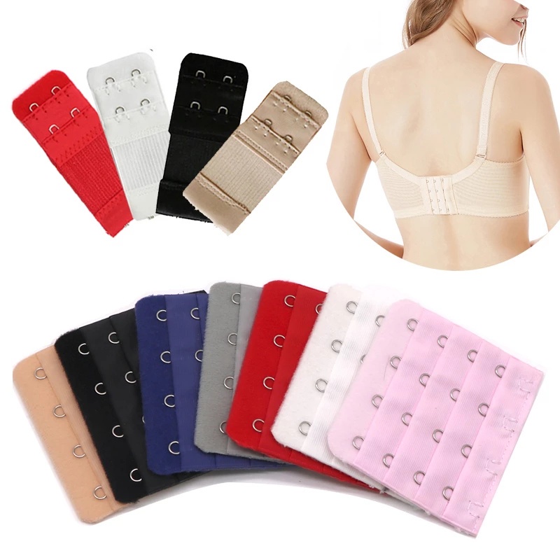 9 Pcs Bra Extender 2 Hook 3 Row, Women's Soft Malta