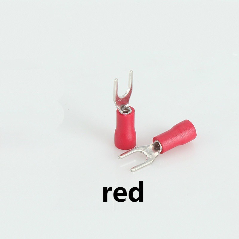 20Pcs Terminal Block Insulated Spade Connector Electrical Furcate Lug