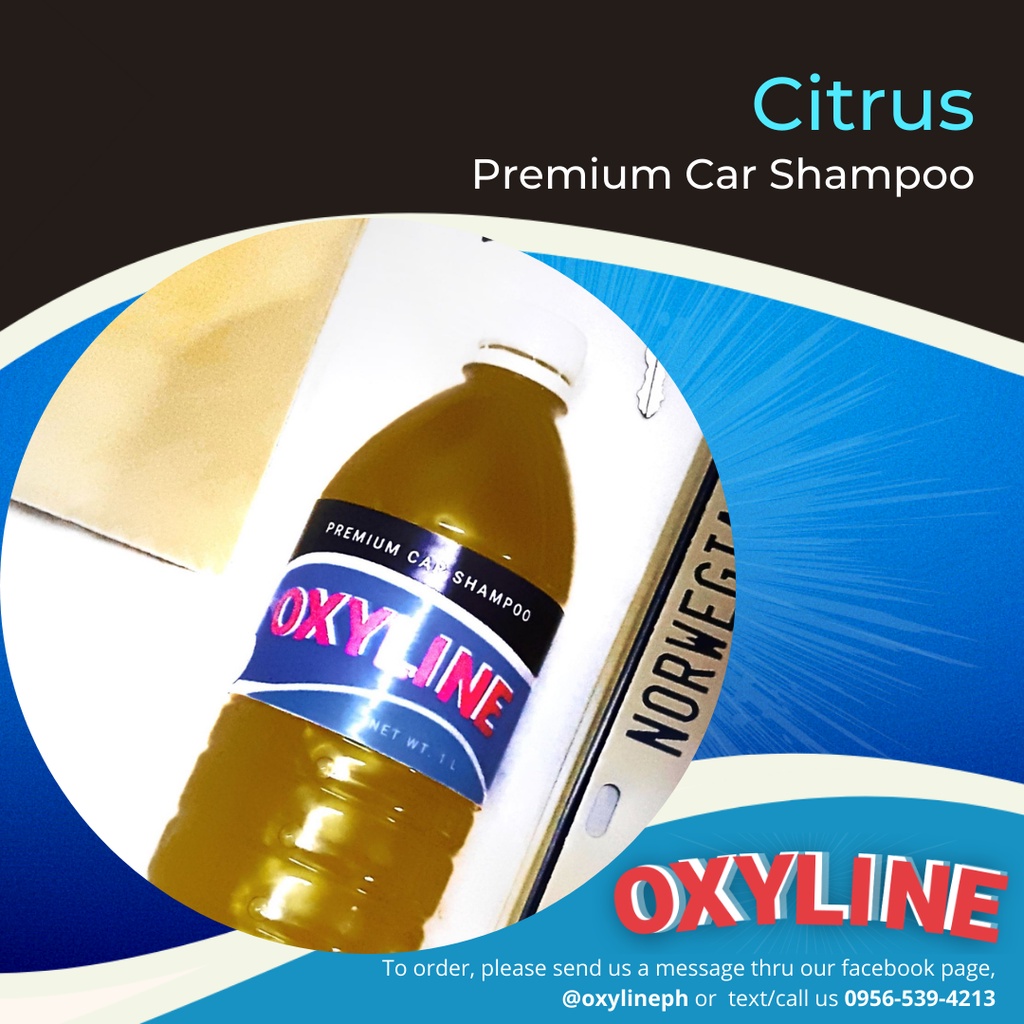 Oxyline Premium Car Shampoo (1 Liter) Shopee Philippines