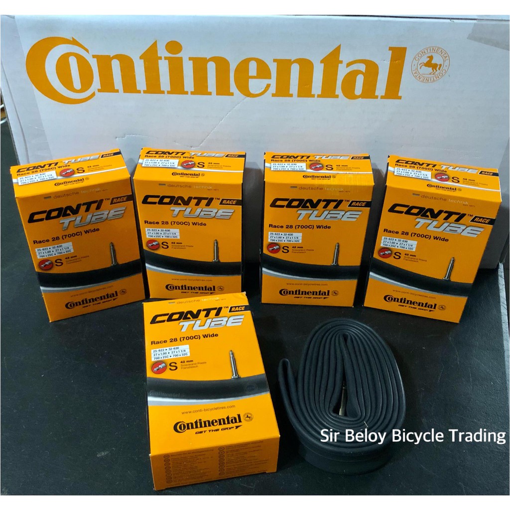 Continental Innertube 700x20 25c 32c 42MM 60MM 80MM French Presta Valve Continental Race 28