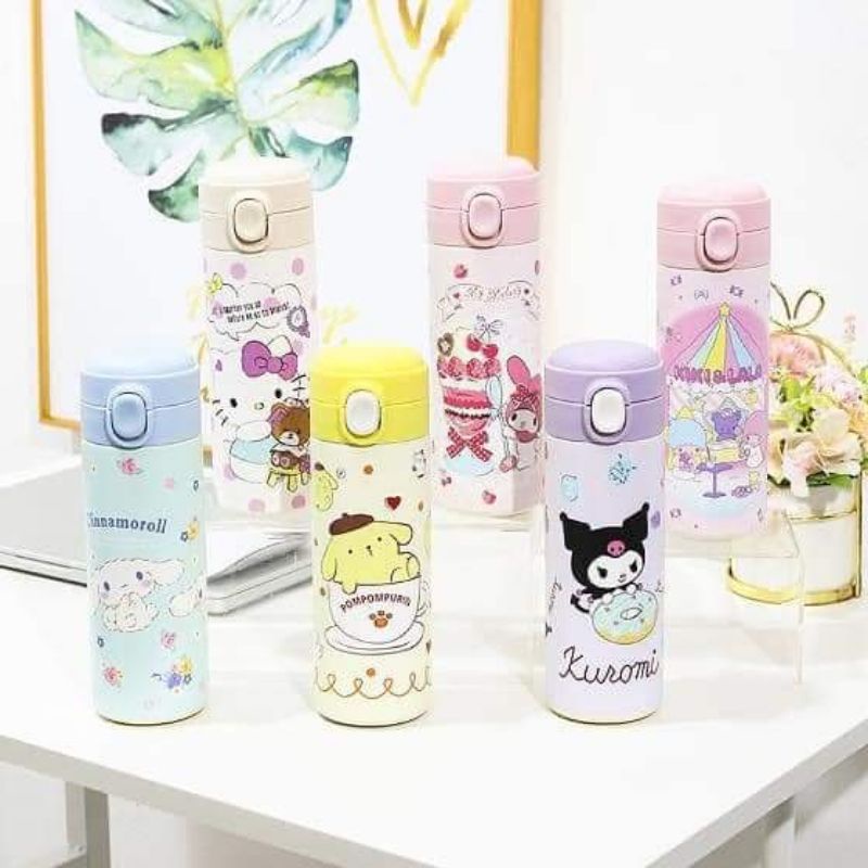 Sanrio Character Tumbler Cinnamoroll Kuromi Pompompurin My Melody Hello ...