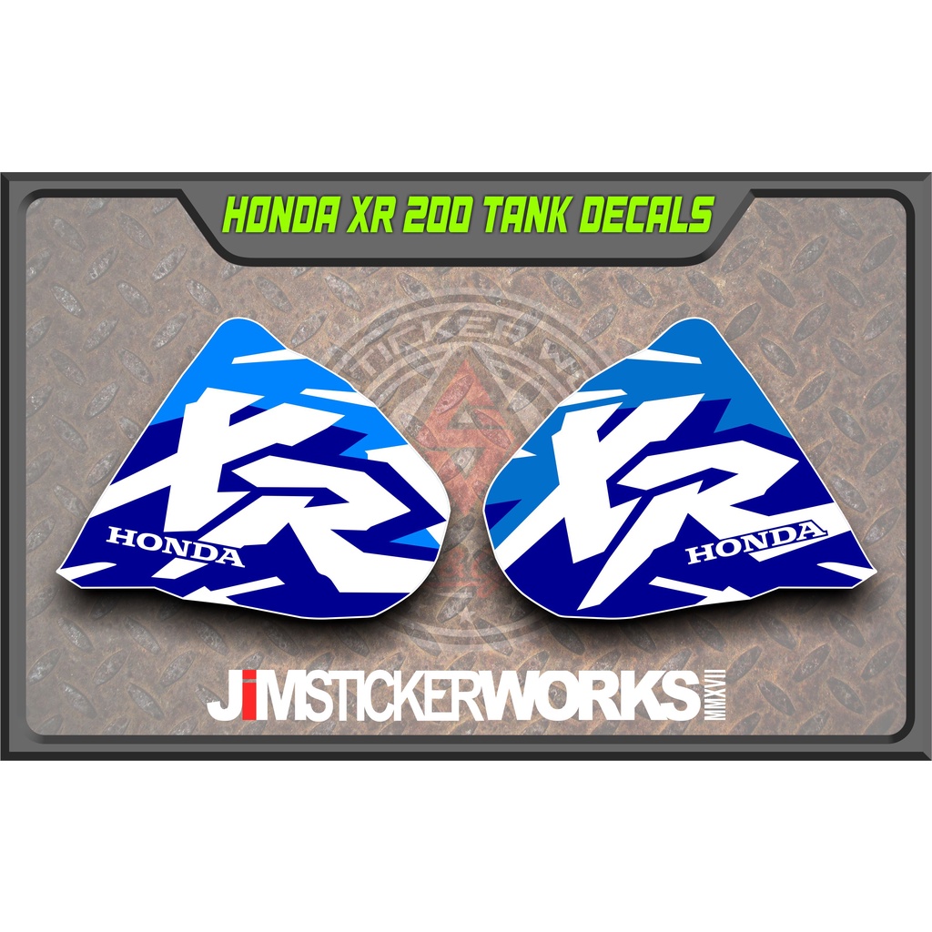 HONDA XR 200 TANK DECALS 2 PCS | Shopee Philippines