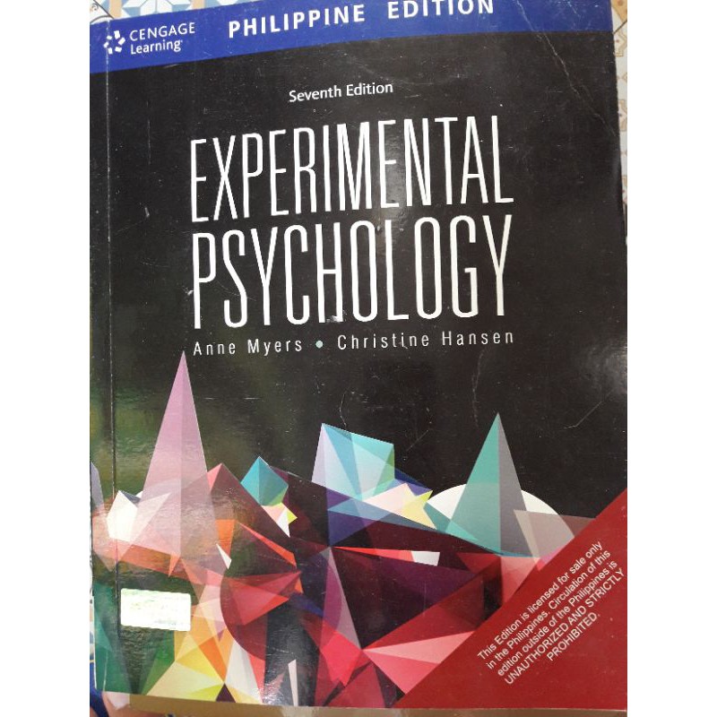 Myers and 2025 hansen experimental psychology