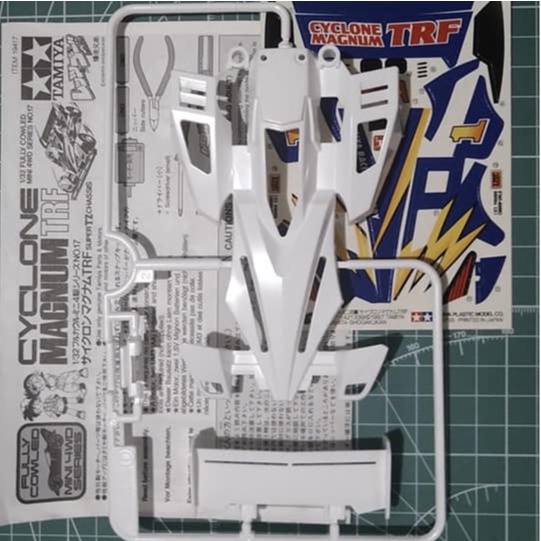 Tamiya Cyclone Magnum cowl with sticker (parts out) | Shopee Philippines
