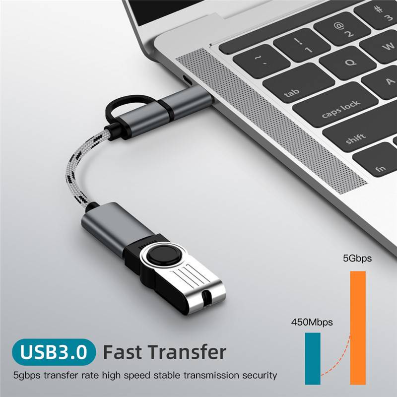 [Ready Stock] 2 in 1 USB 3.0 OTG Adapter Cable Type-C Micro USB to USB ...