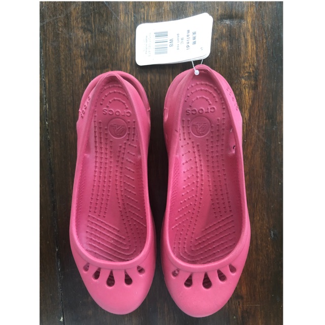 Crocs Malindi W8 (Pearl Red) | Shopee Philippines