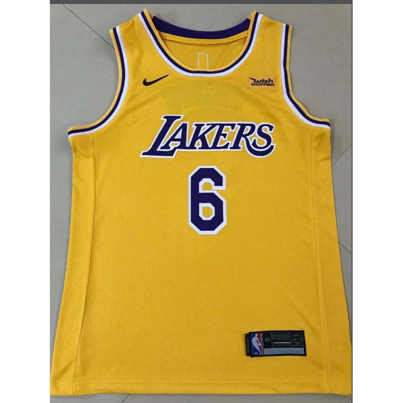 2XL?170-175cm?) Lakers No. 6 James yellow basketball jersey set on OnBuy