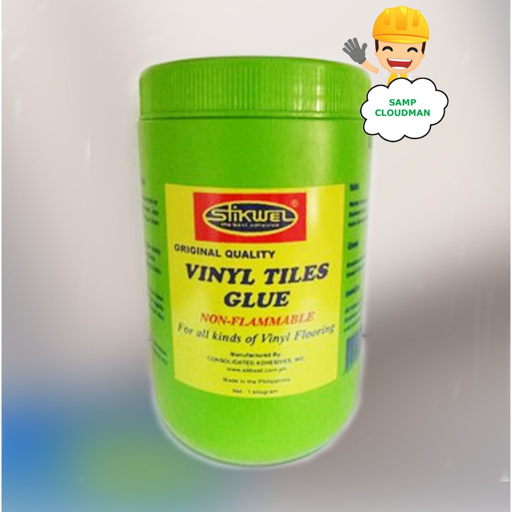 Stikwel Vinyl Tiles Glue/ Adhesive 1 Kg Stikwell Stickwell PVC Vinyl