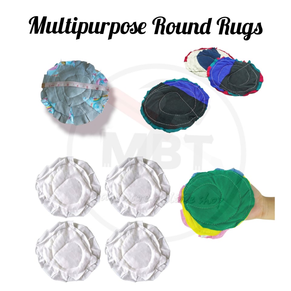 MULTIPURPOSE ROUND RUGS (BILOG NA BASAHAN) ASSORTED COLOR & WHITE SOLD ...