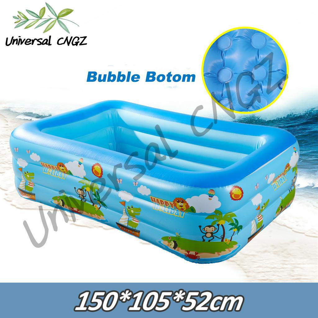 [COD]Inflatable Swimming Pool ForKids Rectangular Random Pattern With ...