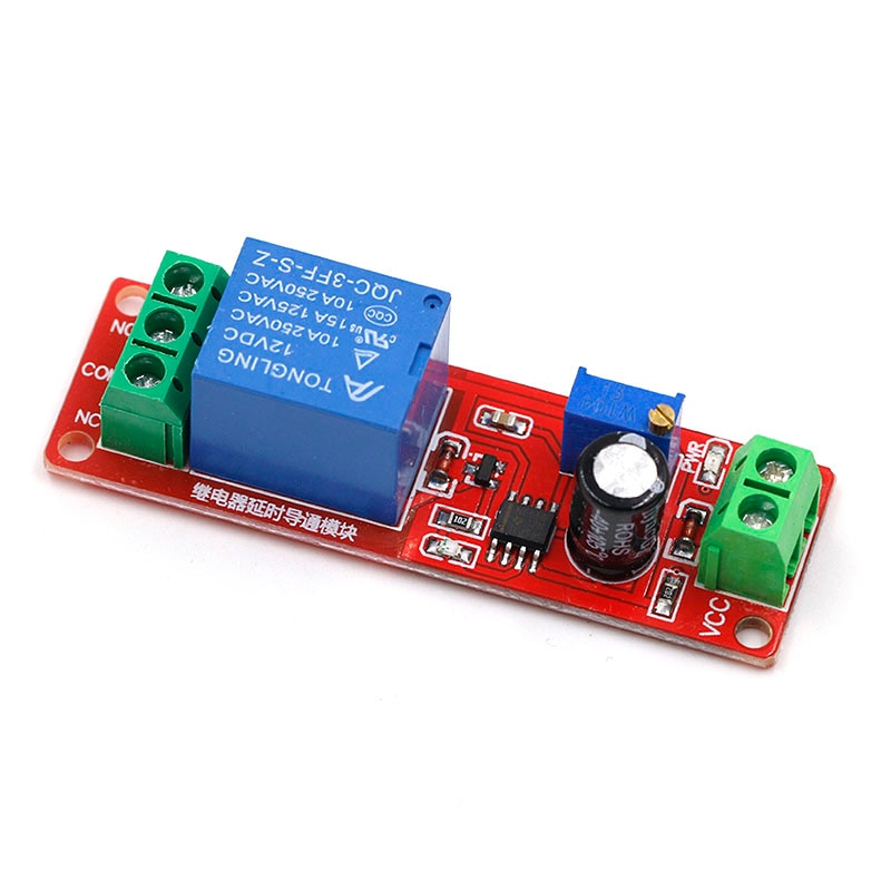 NE555 Timer Switch Adjustable Module Time delay relay Module DC 12V ...
