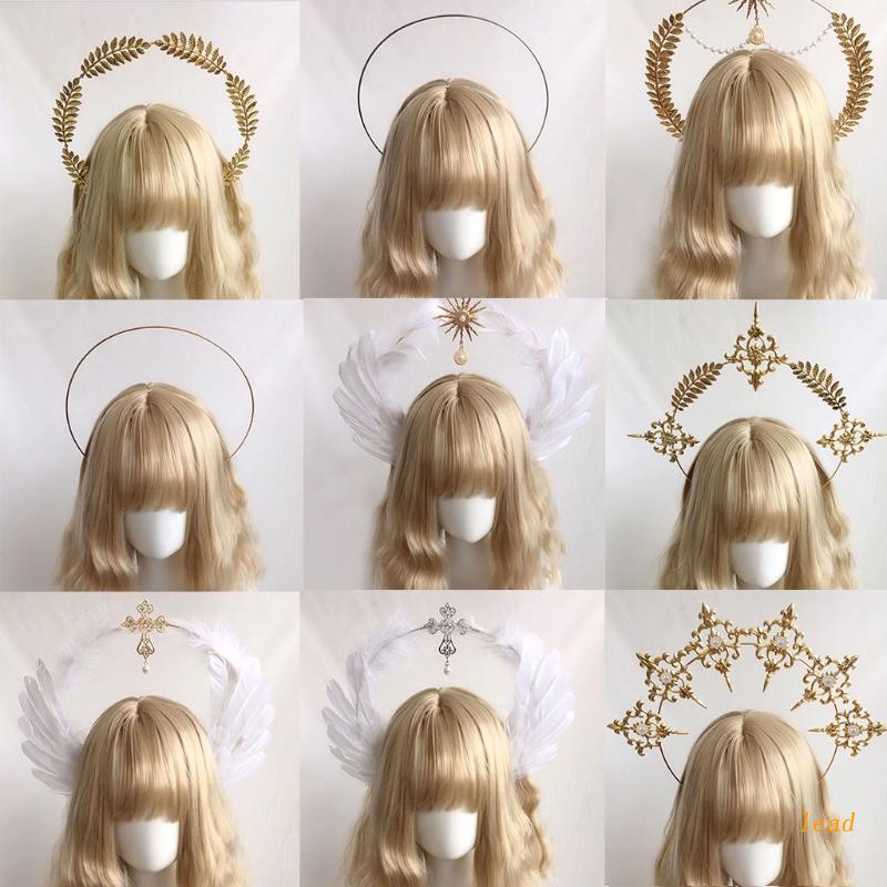 lead Halo Headpiece Lolita Sun Godmother's Headwear Gothic Angel Hair