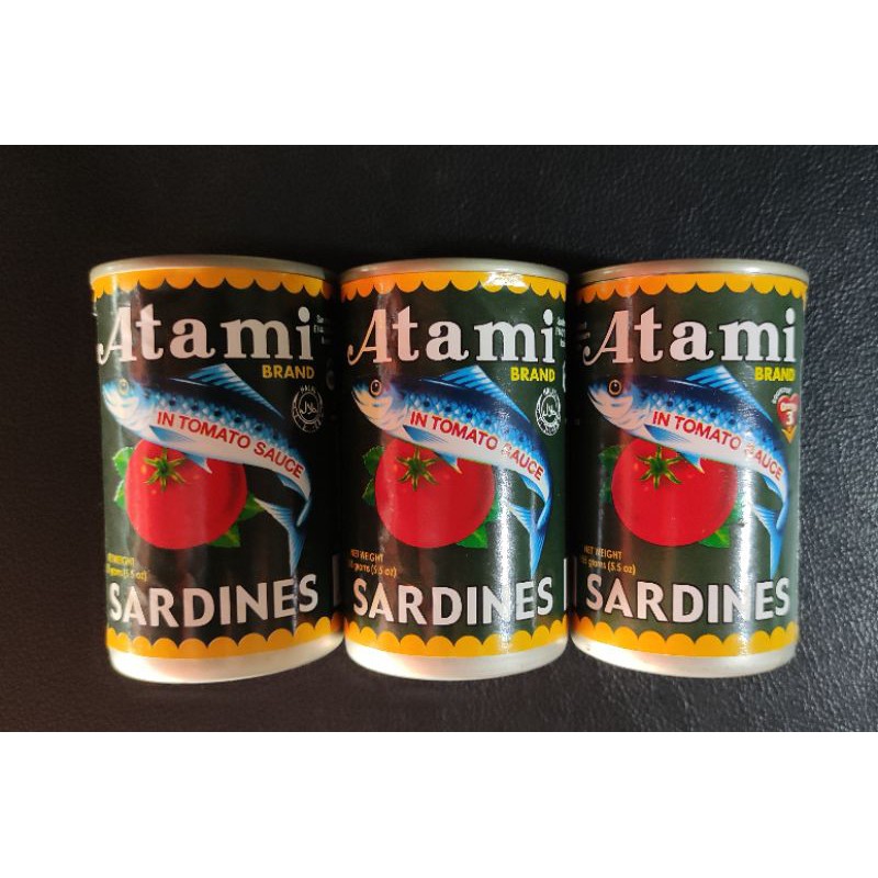 ATAMI SARDINES IN TOMATO SAUCE 155g x 3cans Shopee Philippines