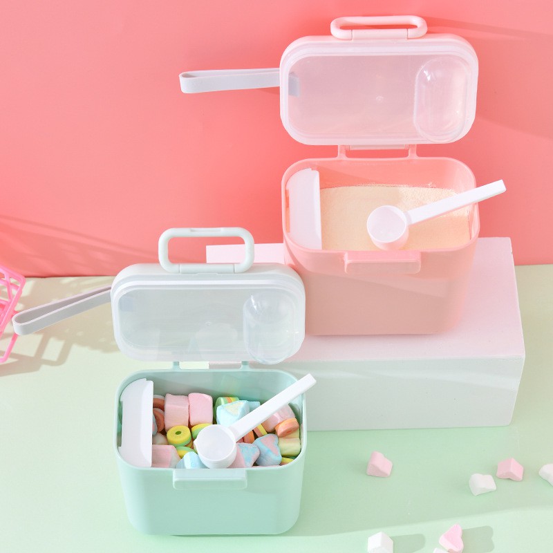 Portable Milk Powder Cans Go Out Convenient Multifunctional Baby Box ...