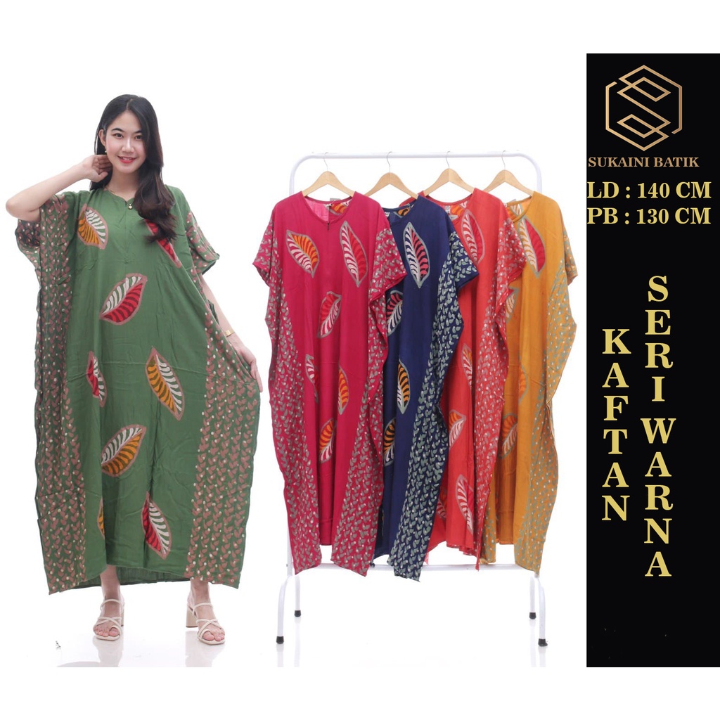 Like This batik Stamp Original kaftan Sogan wana Negligee jumbo Leaf ...