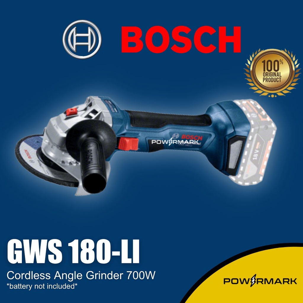 BOSCH BRUSHLESS GWS 180-LI Cordless Angle Grinder (Bare Tool ...