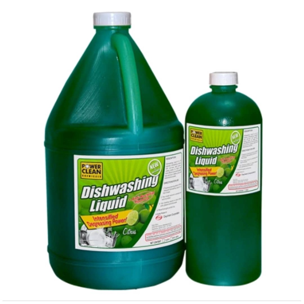 Powerclean Dishwashing Liquid Anti-bacterial / Scented 1 Liter | Shopee ...