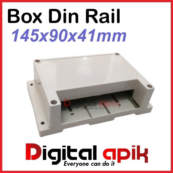 Din rail Box Enclosure DIY 145x90x41 Electronic Dinrail casing PLC ...