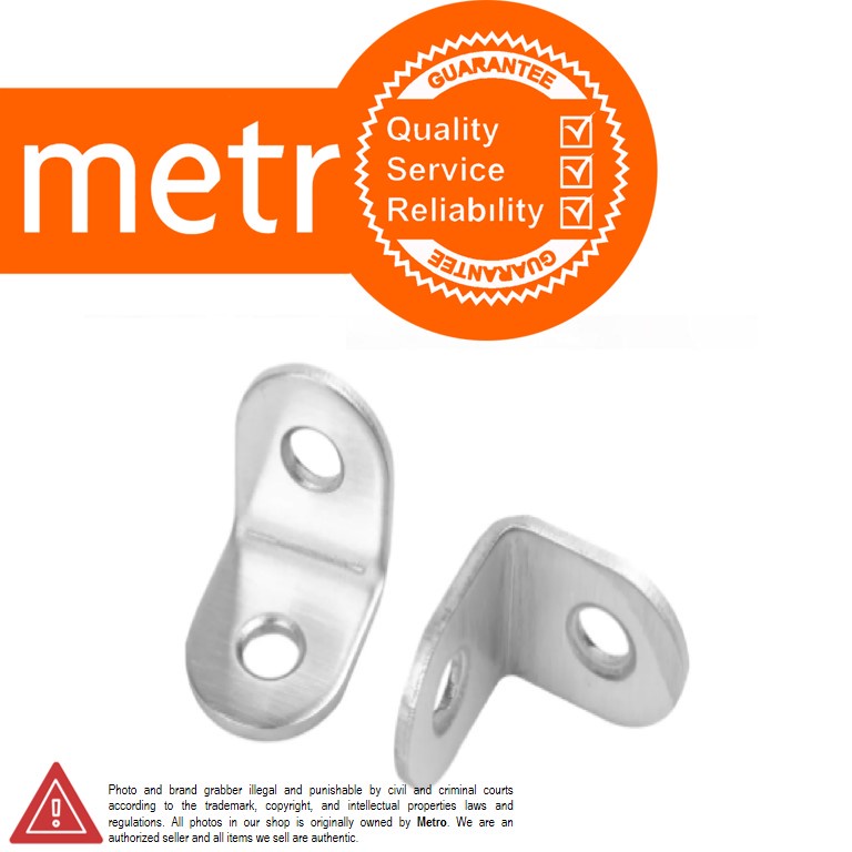 10 pcs Mounted Corner Angle Bracket Stainless Steel Shelf Support 20X20