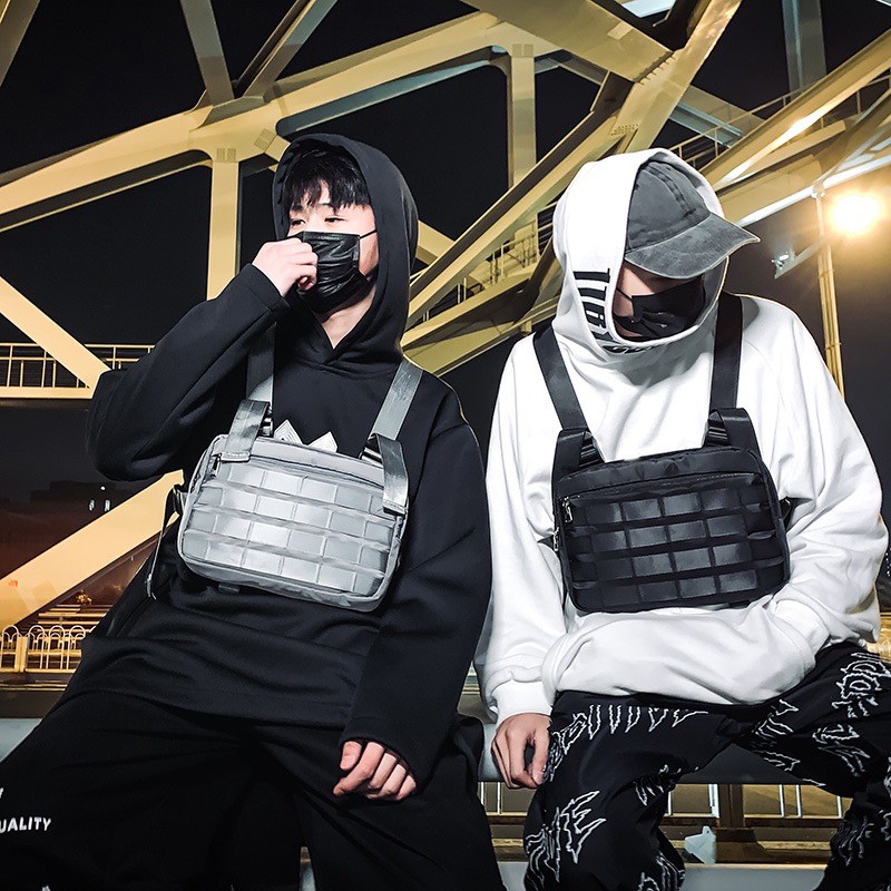 Fashion Chest Rig Hip Hop Streetwear Functional Chest Bag | Shopee ...