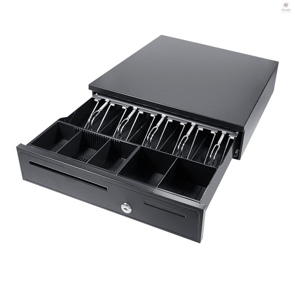 [TTHP] POS Cash Register Drawers Cashier Cashbox with 5 Bill 5 Coin