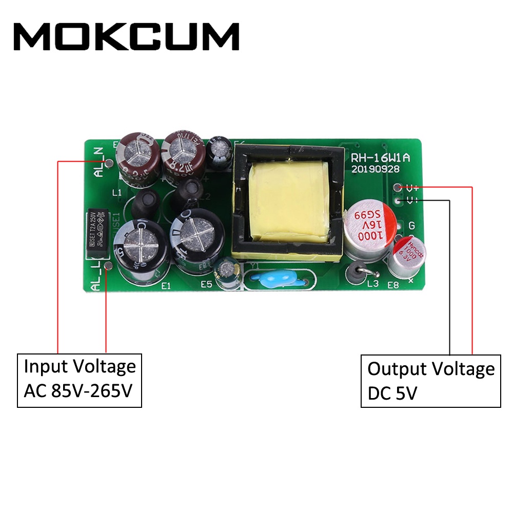 AC DC Switching Power Supply Module AC 180V-480V to DC 5V 2A Step Down ...