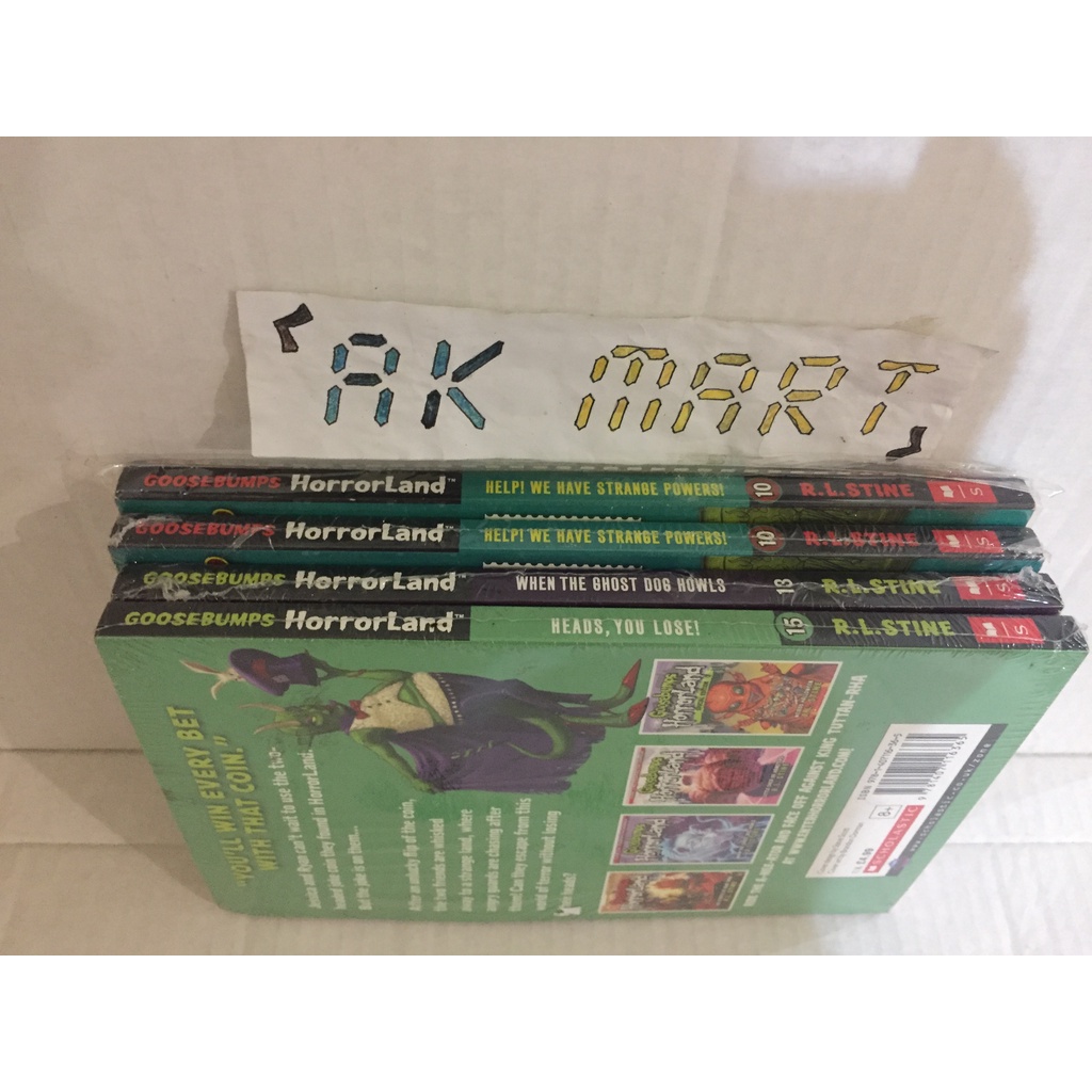 Brand New Goosebumps HorrorLand by R.L. Stine(Heads,You Lose!, Help