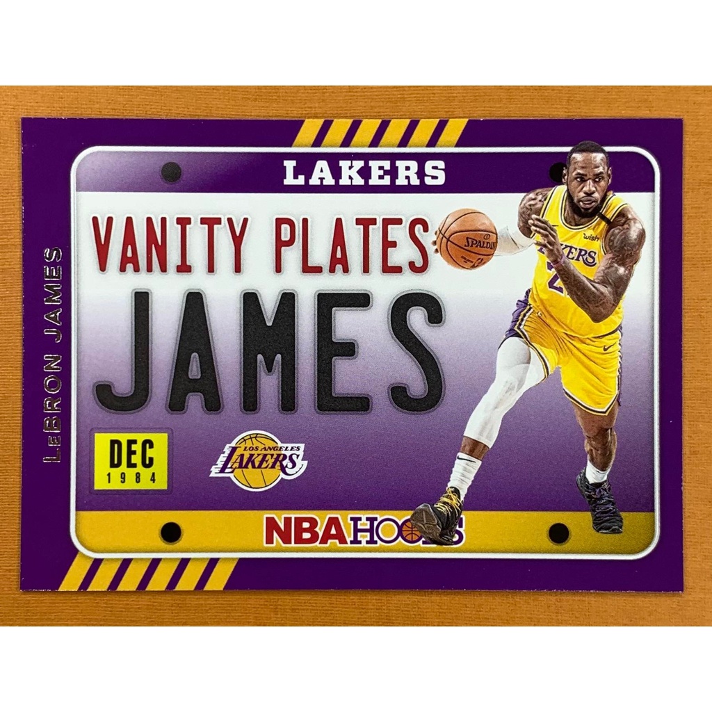 Lebron James 2020-21 Hoops Vanity Plates insert #3 NBA CARDS | Shopee ...