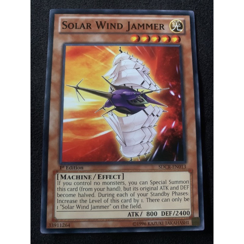 YuGiOh Solar Wind Jammer (TCG) Shopee Philippines
