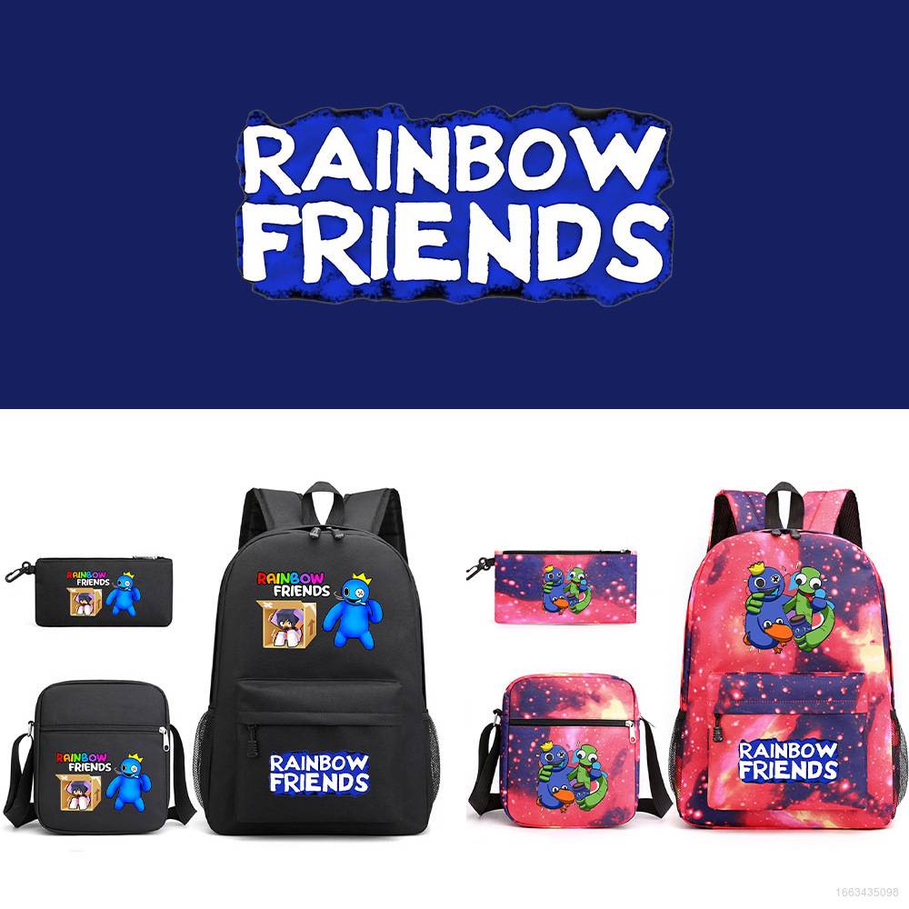 Students Kids Children Rainbow Friends Schoolbag Backpacks Large