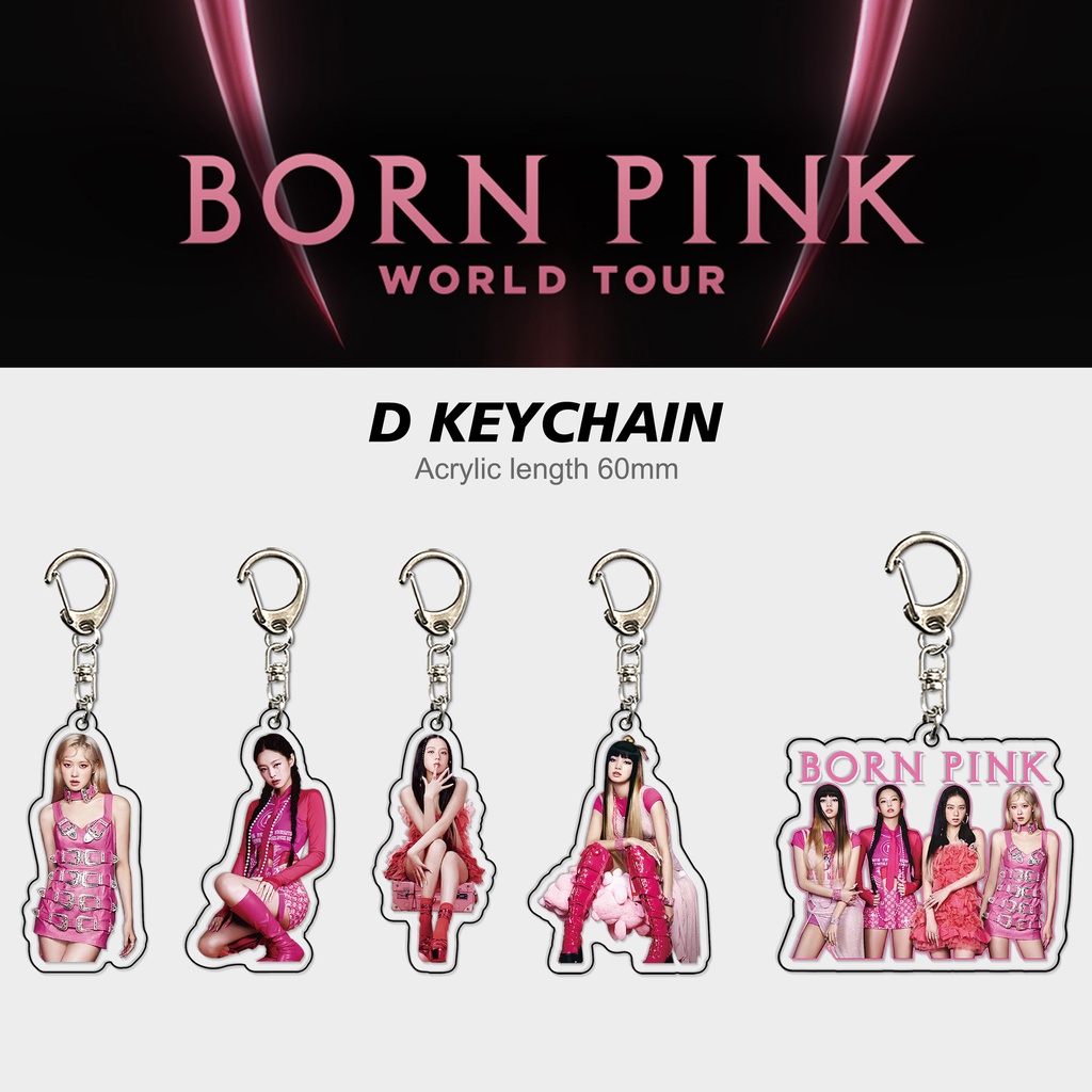 BLACKPINK New Album Born Pink Key Chain Key Ring Pendant ROSE JISOO