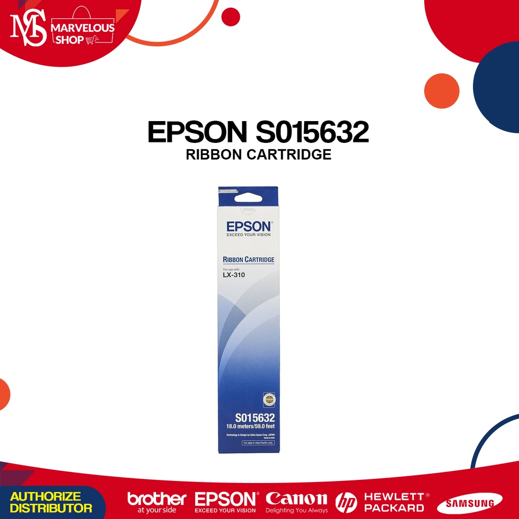 Epson S015632 Lx 310 Ribbon Cartridge Black Shopee Philippines