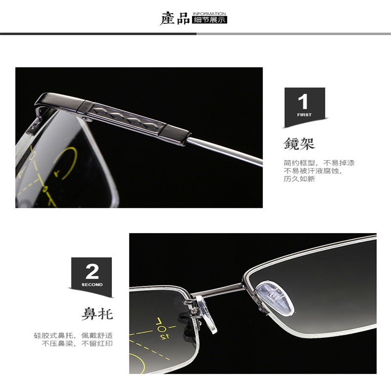 Progressive Multifocal Reading Glasses for Men Computer Glasses Women ...
