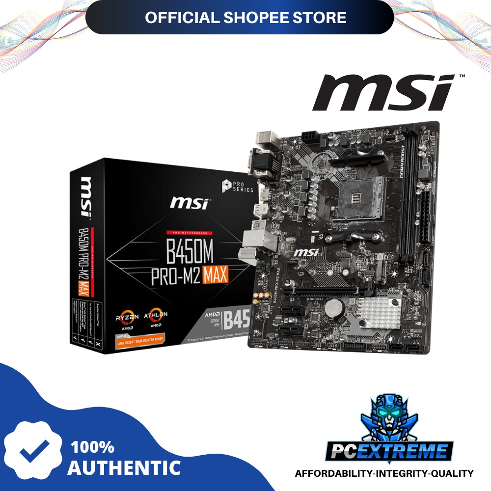 MSI B450M PRO M2 MAX MOTHERBOARD AMD AM4 RYZEN Shopee Philippines