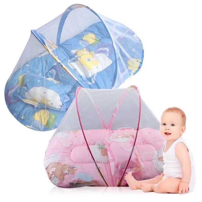 【hooray】New Born Mosquito Net Baby Mosquito Net Baby Folding Soft ...